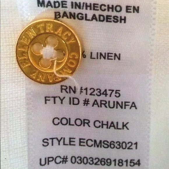 Company Ellen Tracy Linen High Low Hem Tunic Top - Picture 8 of 8